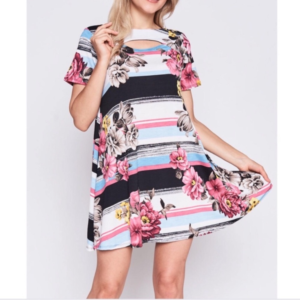 Printed Shift Dress